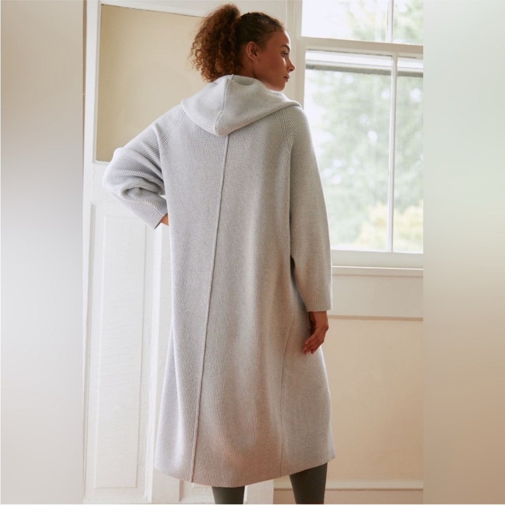 Anthropologie Daily Practice The Snow Bird Cardigan In Light Grey Size XS/S - Picture 3 of 8
